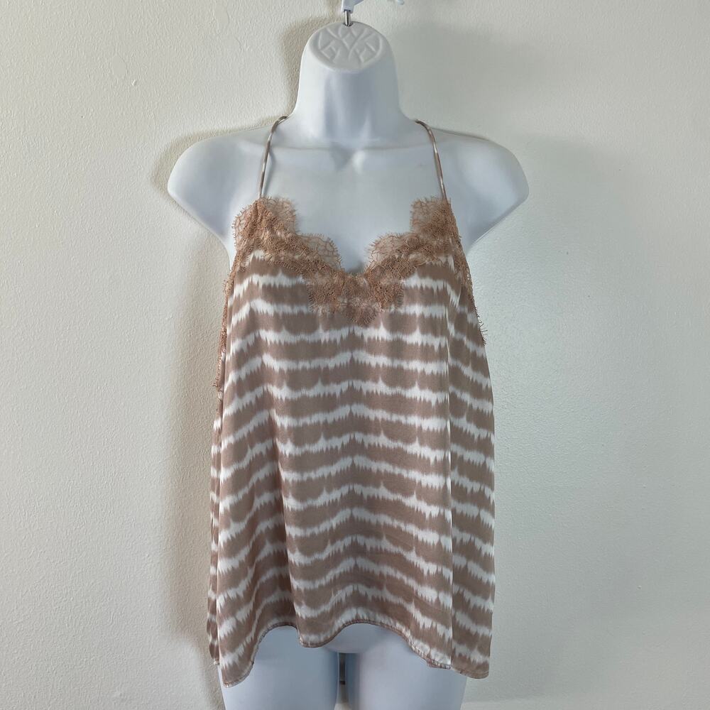 Cami NYC Camisole Womens Small Silk Lace Beige Luxury Boho Feminine Romantic